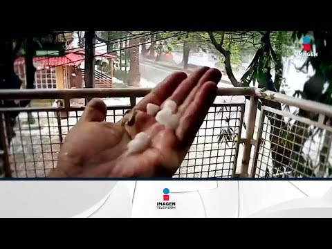Granizada en la Ciudad de México, capitalinos la sufrieron | Noticias con Francisco Zea