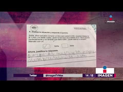 Ingeniosa respuesta para un examen de matemáticas | Noticias con Yuriria Sierra