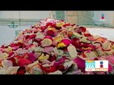¡Miles de pétalos de rosa caen en esta iglesia mexicana! | Noticias con Francisco Zea