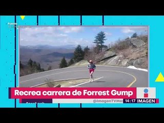 Un hombre copia la rutina de vida de Forrest Gump | Noticias con Yuriria Sierra