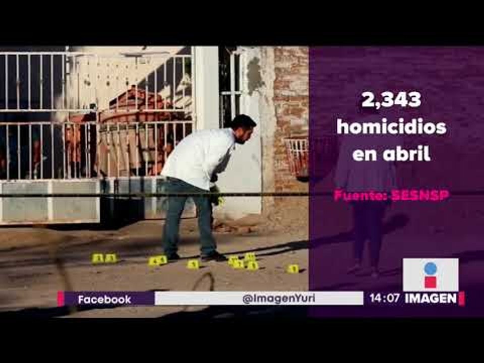 Abril: El tercer mes más violento en México | Noticias con Yuriria Sierra