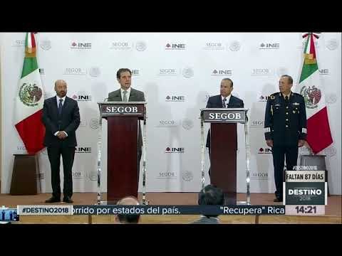 Segob e INE presentan programa de seguridad de candidatos | Noticias con Yuriria Sierra