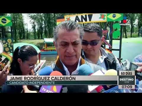 'El Bronco' recorre Xochimilco en trajinera | Noticias con Francisco Zea