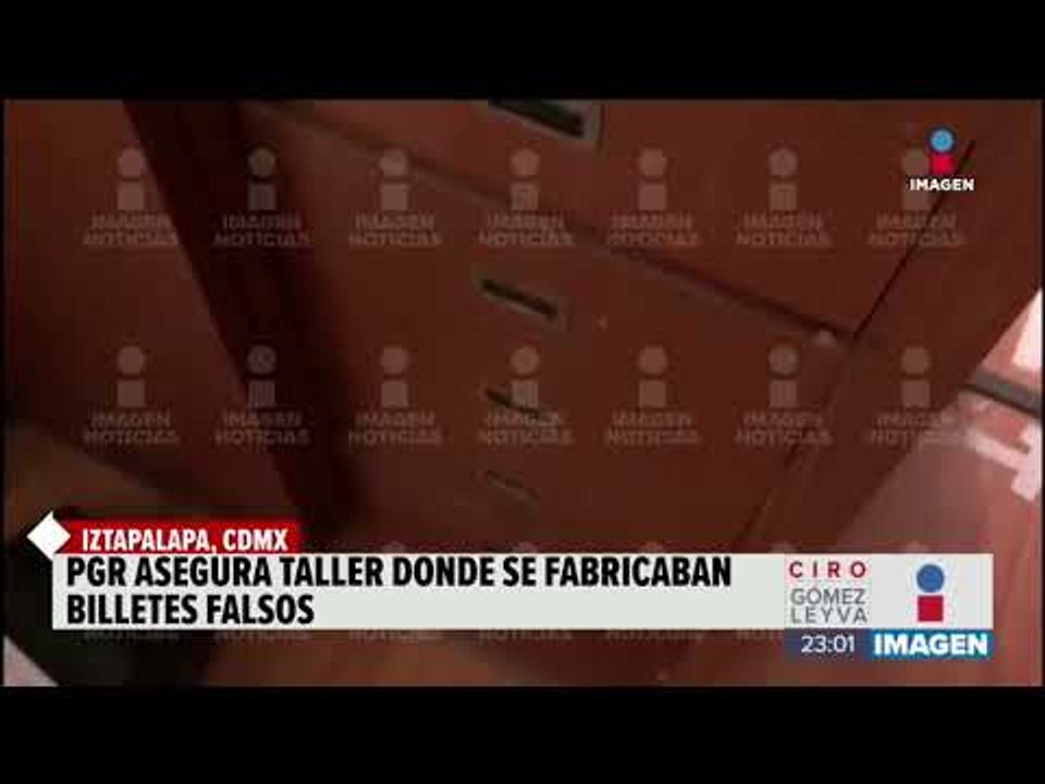 Desmantelan un taller de billetes falsos en Iztapalapa | Noticias con Ciro Gómez Leyva