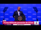 Trump defiende la portación de armas | Noticias con Yuriria Sierra