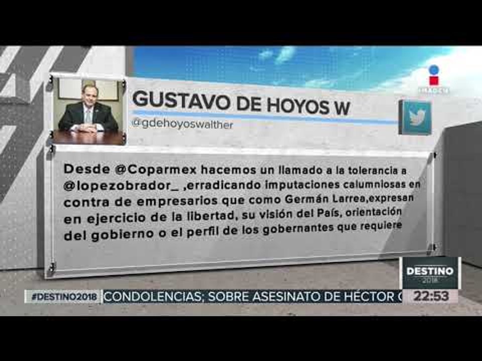 Coparmex llama a AMLO a la tolerancia | Noticias con Ciro Gómez Leyva