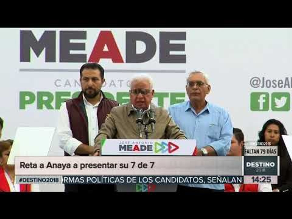Meade reta a Anaya con su ley 7 de 7 | Noticias con Yuriria Sierra