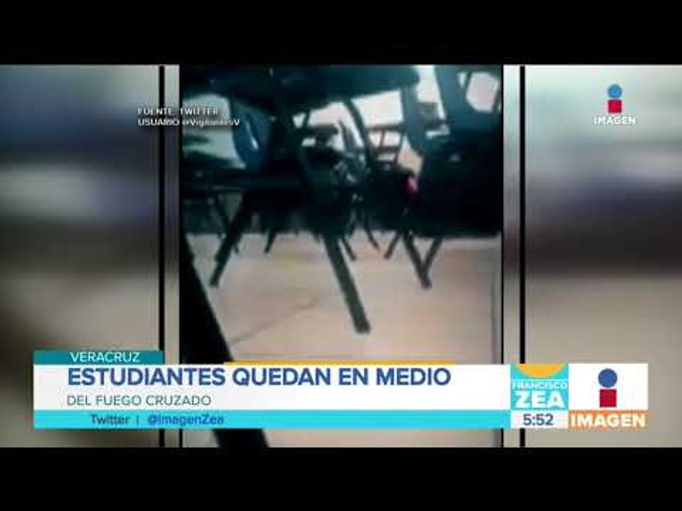 Estudiantes se tiran al piso por balacera | Noticias con Francisco Zea