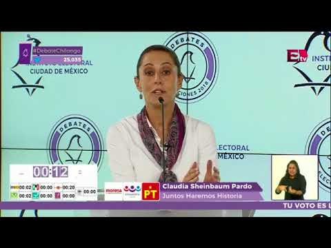 Claudia Sheinbaum, dos proyectos distintos para CDMX | Segundo Debate CDMX 2018