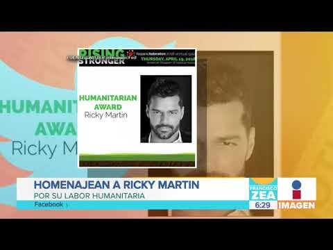 Homenajean a Ricky Martin por su labor humanitaria | Noticias con Francisco Zea