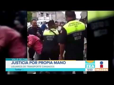 Usuarios de transporte público golpean a asaltantes en Valle de Chalco | Noticias con Francisco Zea
