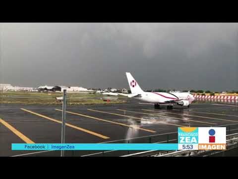 Aeropuerto Internacional de la CDMX suspende actividades por fuertes lluvias | Noticias con Paco Zea