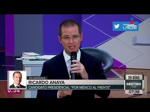 Ricardo Anaya explica su visión del problema de inseguridad en México | Noticias con Francisco Zea