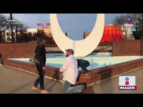 Niño arruina propuesta de matrimonio, se orina frente a los novios | Noticias con Yuriria Sierra