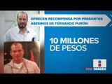 Ofrecen 10 millones de pesos por los presuntos homicidas de Fernando Purón