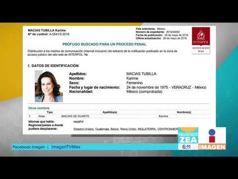 Emiten ficha roja contra la esposa de Javier Duarte | Noticias con Francisco Zea