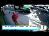 Microbusero atropella a ciclista en la Ciudad de Mexico | Noticias con Francisco Zea
