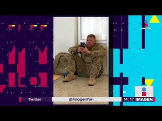 Soldado ve a su bebé nacer por medio de Facetime | Noticias con Yuriria Sierra