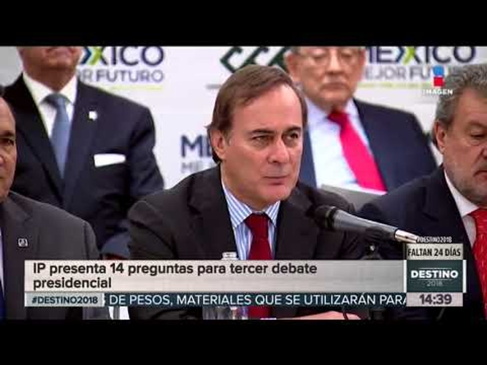 Empresarios presentan preguntas y propuestas para el tercer debate presidencial | Yuriria Sierra