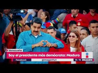 Maduro señala ser el presidente "más demócrata de América" | Noticias con Yuriria Sierra