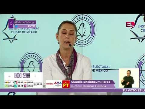 Claudia Sheinbaum quiere que la CDMX sea ciudad de energía solar | Segundo Debate CDMX 2018