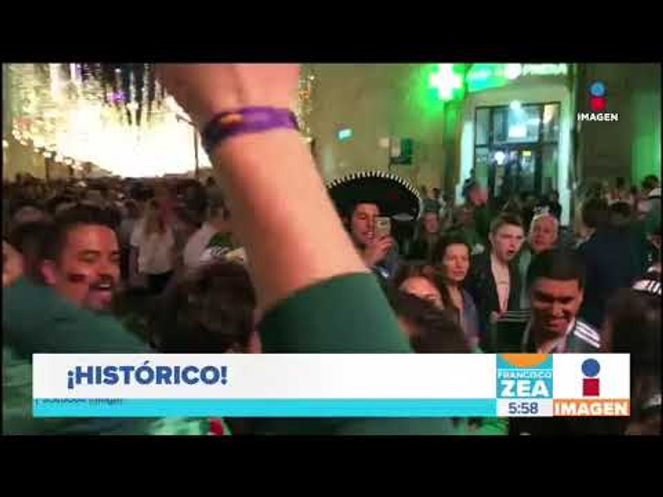 Así festejaron los mexicanos en Rusia la victoria contra Alemania | Noticias con Francisco Zea