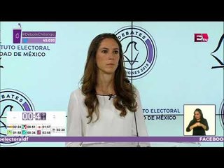 Alejandra Barrales habla sobre prevenir enfermedades | Segundo Debate CDMX 2018