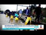 Severas inundaciones en Iztapalapa | Noticias con Francisco Zea