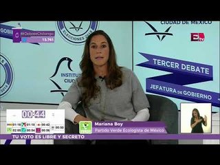 Mariana Boy, del Partido Verde, ataca a Mikel Arriola, del PRI | Destino 2018
