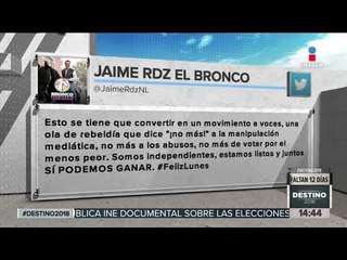 "El Bronco" asegura que puede ganar, solo si pasa una cosa | Noticias con Yuriria Sierra