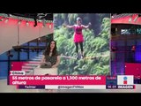 ¡Sobre la cuerda floja en tacones! | Noticias con Yuriria Sierra