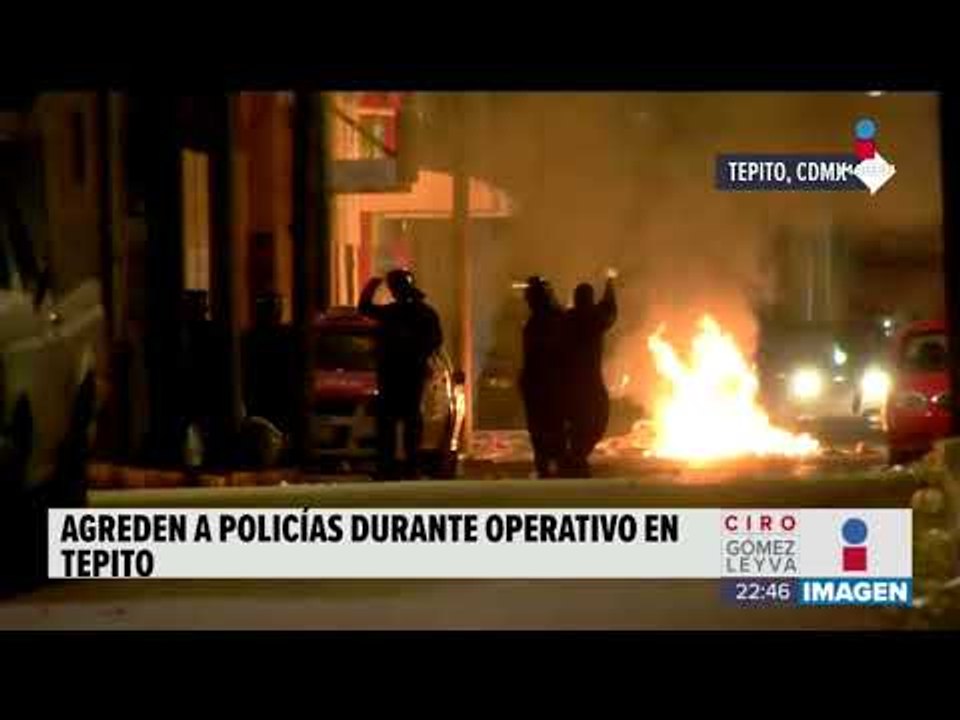Habitantes de Tepito atacaron a policías durante un operativo | Noticias con Ciro Gómez Leyva