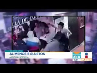 Asaltan una cafetería en la delegación Benito Juárez | Noticias con Francisco Zea