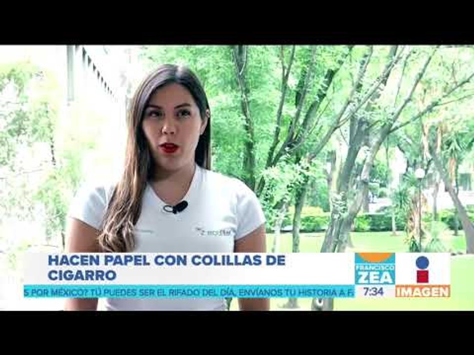 Mexicanos fabrican papel con colillas de cigarro | Noticias con Francisco Zea