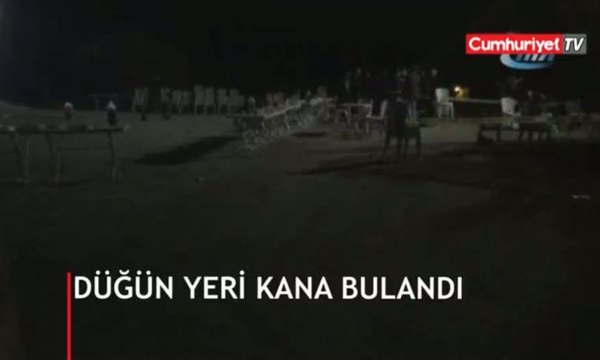 Düğün yeri kana bulandı