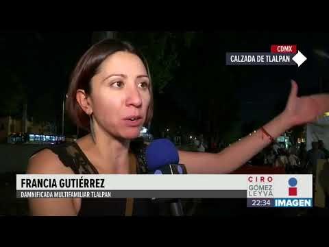Damnificados del Multifamiliar de Tlalpan bloquean la Calzada de Tlalpan | Noticias con Ciro
