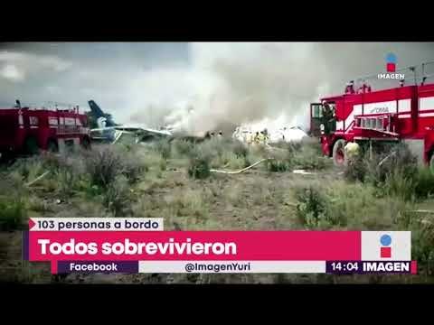 Video de pasajero del avión que se estrelló en Durango | Noticias con Yuriria Sierra