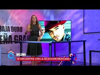 La Selección Mexicana recibió la visita de Maluma | Qué Importa
