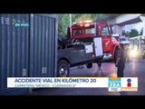 Caos en la México-Cuernavaca por accidente vial | Noticias con Francisco Zea