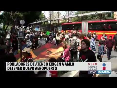 Pobladores de Atenco con machete en mano protestaron contra el #NAICM | Noticias con Ciro