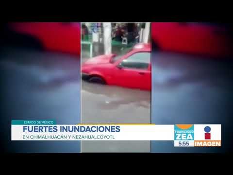 Inundación arrastra vehículos en Chimalhuacán y Nezahualcóyotl | Noticias con Francisco Zea