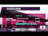 Precio de gasolina sube en México y baja en E.U.A. ¿Por qué? | Noticias con Yuriria Sierra