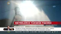 Metrelerce yükseğe fışkırdı