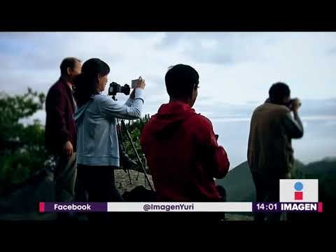 Las impresionantes imágenes de una extraña cascada de nubes en China | Noticias con Yuriria Sierra