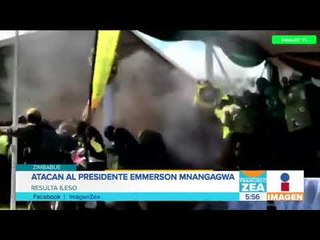 Atacan al presidente de Zimbabue en un mitin político | Noticias con Francisco Zea