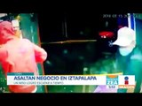 Cuatro hombres armados asaltan una tienda en Iztapalapa | Noticias con Francisco Zea