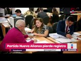 Ya es oficial: Nueva Alianza perdió el registro | Noticias con Yuriria Sierra