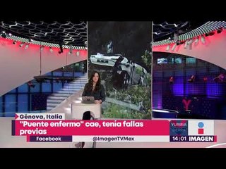 Colapsa puente en Italia, mueren 35 personas
