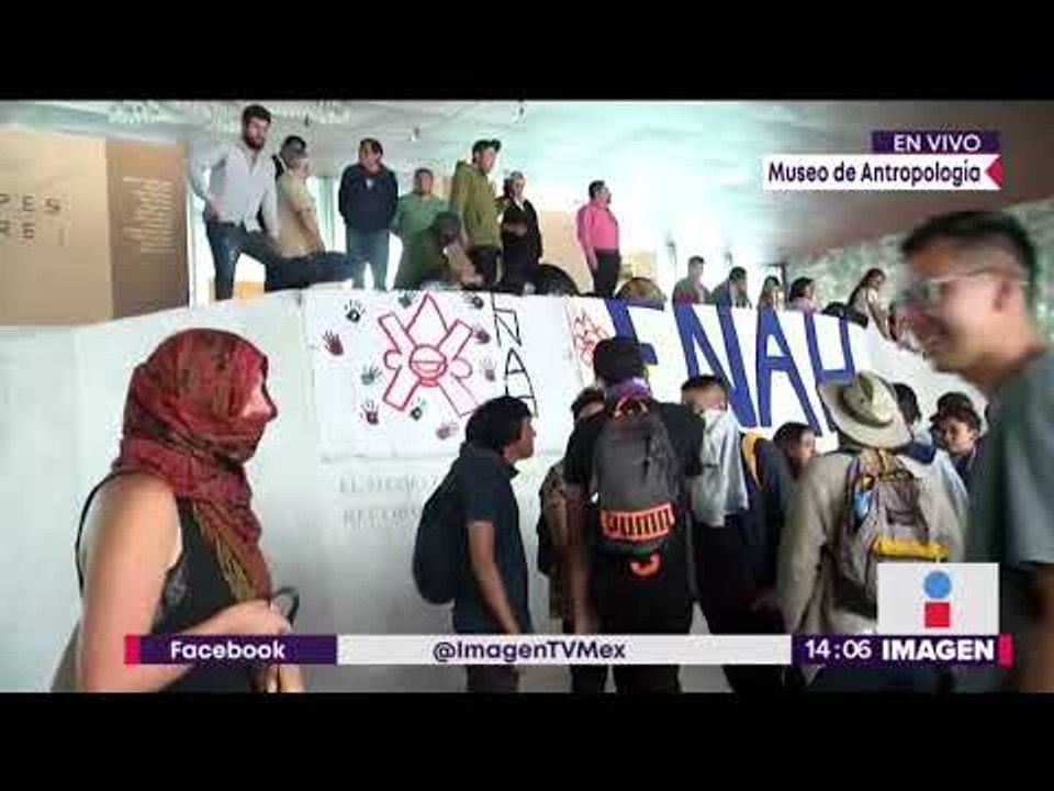 Así están los estudiantes en el Museo de Antropología | Noticias con Yuriria Sierra
