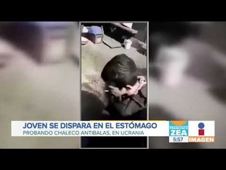 Joven se dispara en el estómago probando chaleco antibalas | Noticias con Francisco Zea